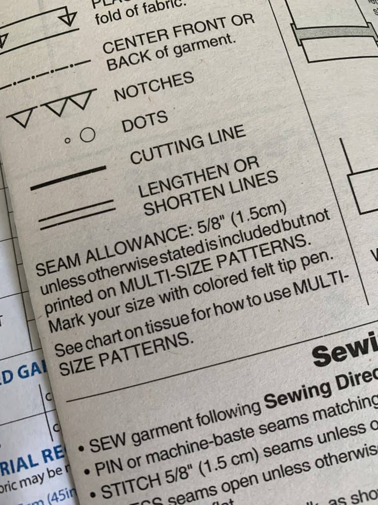 What Does Seam Allowance Mean On A Sewing Pattern?